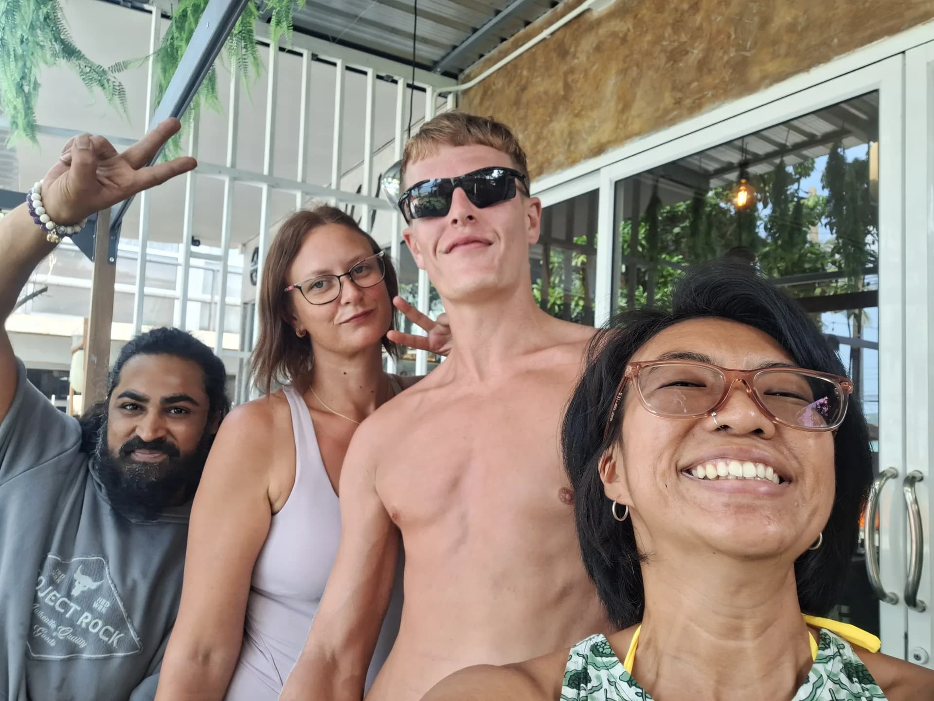 Guests relaxing at Chill Om